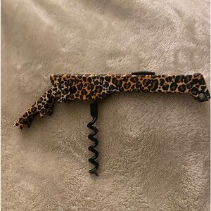 Animal print wine key